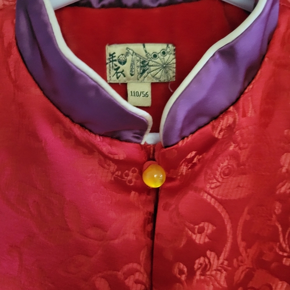 Nian Yi Lucky bunny brocade vest for kids - Picture 5 of 6